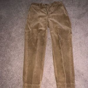 Polo by Ralph Lauren. Men’s Camel Corduroy Slacks. US Size 33 waist, 30 Length.